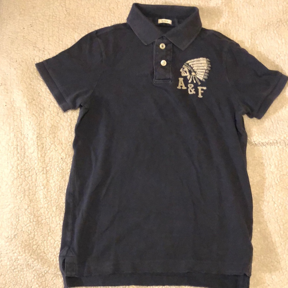 Abercrombie and Fitch polo. Size Medium. Navy blue